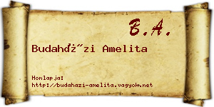 Budaházi Amelita névjegykártya